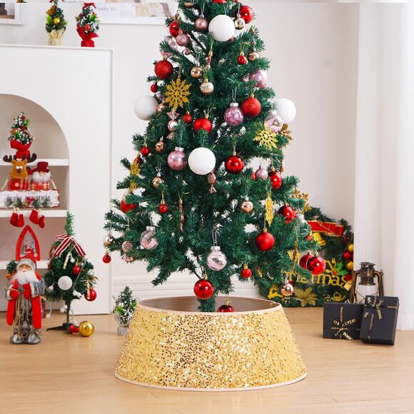 31.5 Inch Foldable Gold Christmas Tree Ring X004AZHGF9 - Picture 7 of 7